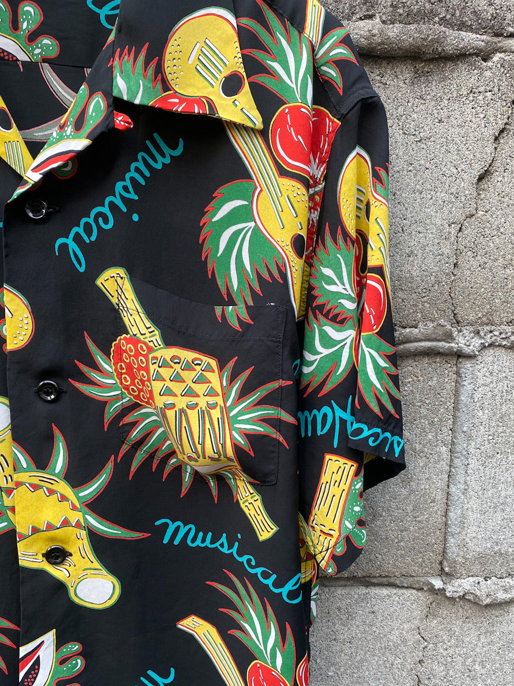 RAYON HAWAIIAN SHIRT “HAWAII MUSICAL”