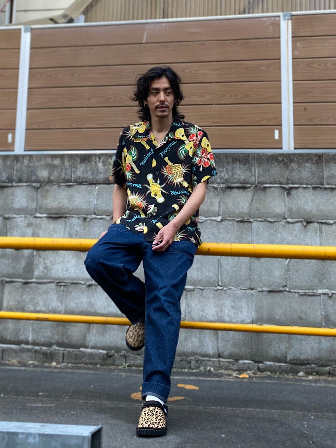 RAYON HAWAIIAN SHIRT “HAWAII MUSICAL”