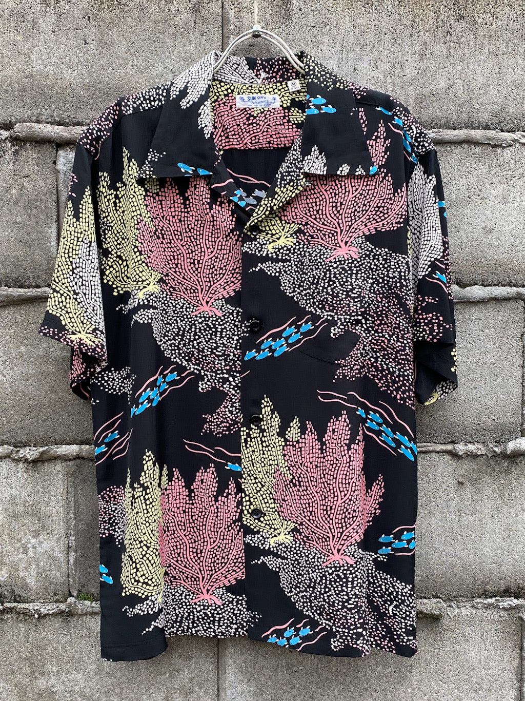S/S RAYON HAWAIIAN SHIRT“SEAFAN”
