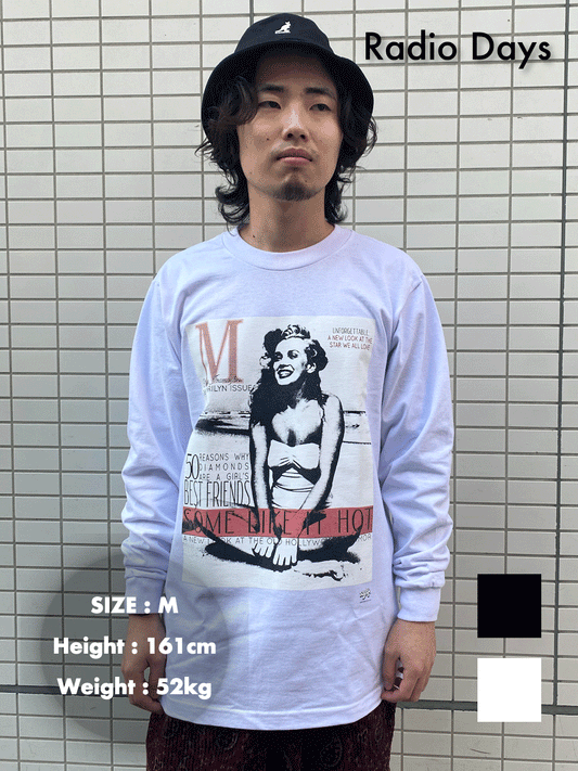 マリリンモンローロングスリーブT