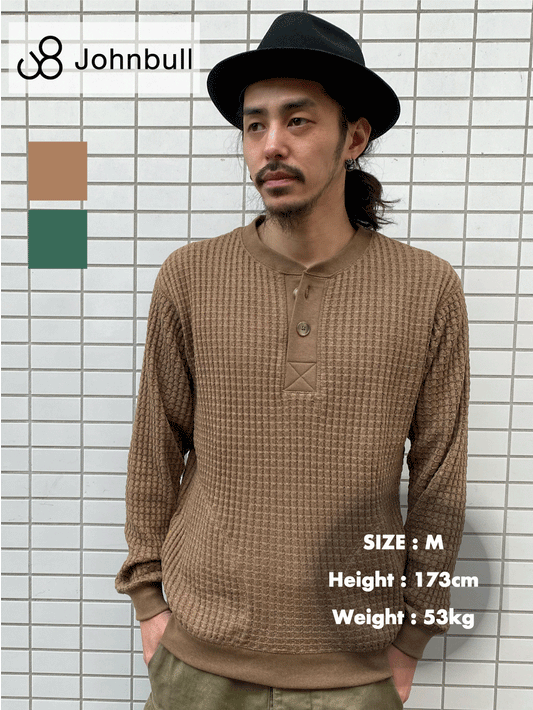 ビックワッフルヘンリーネック