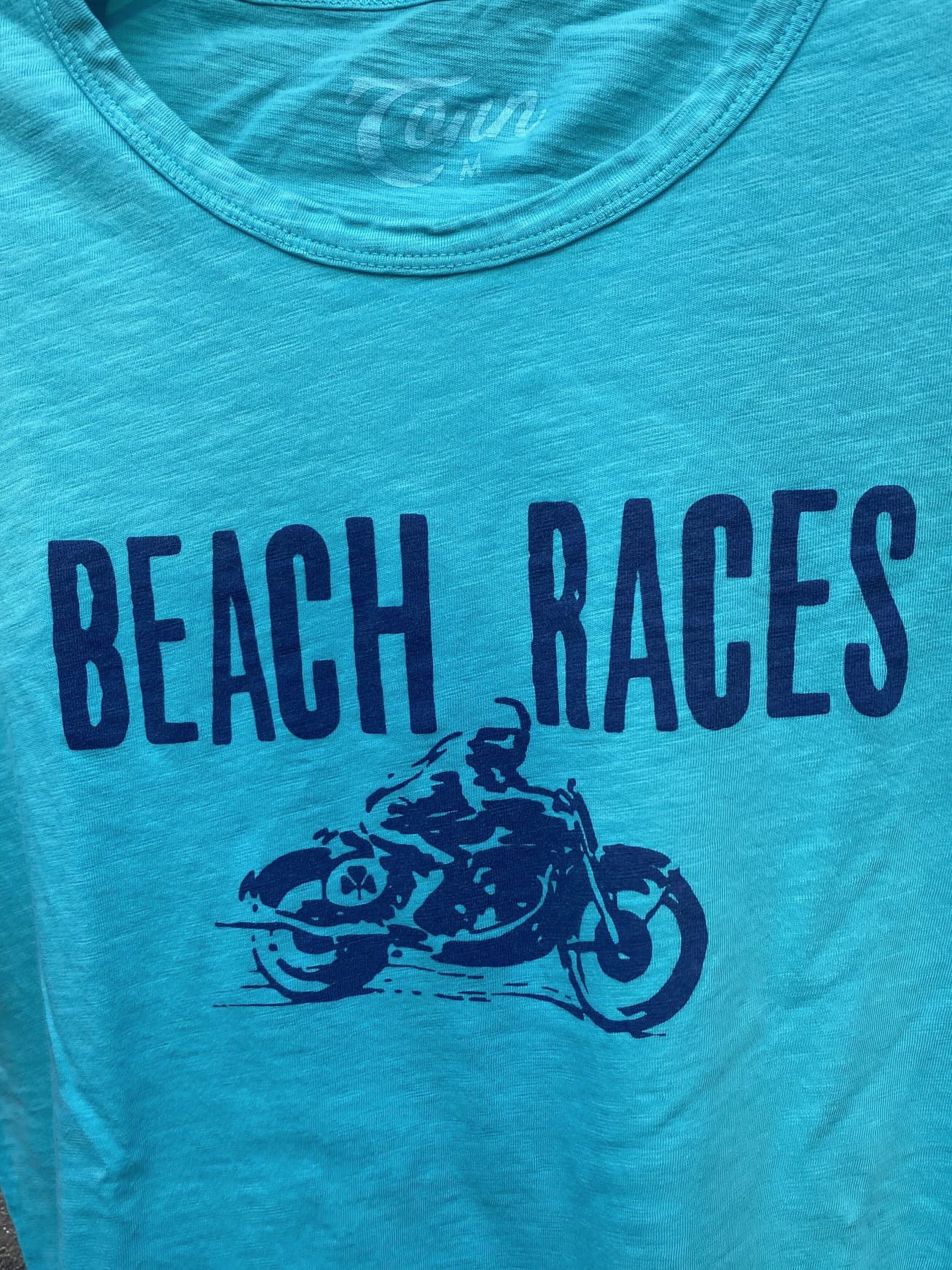 S/S PRINT TEE - BEACH RACES -
