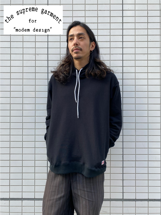 USコットンプルオーバーフーディ Black