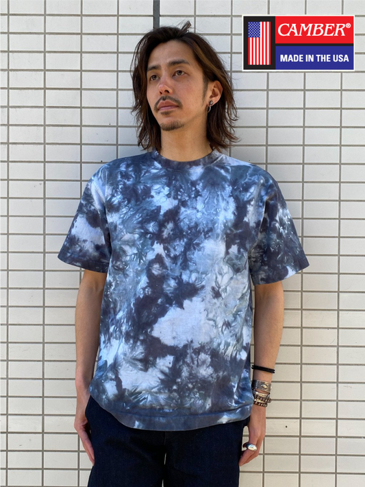 タイダイ染めクルーネックTシャツ Gray