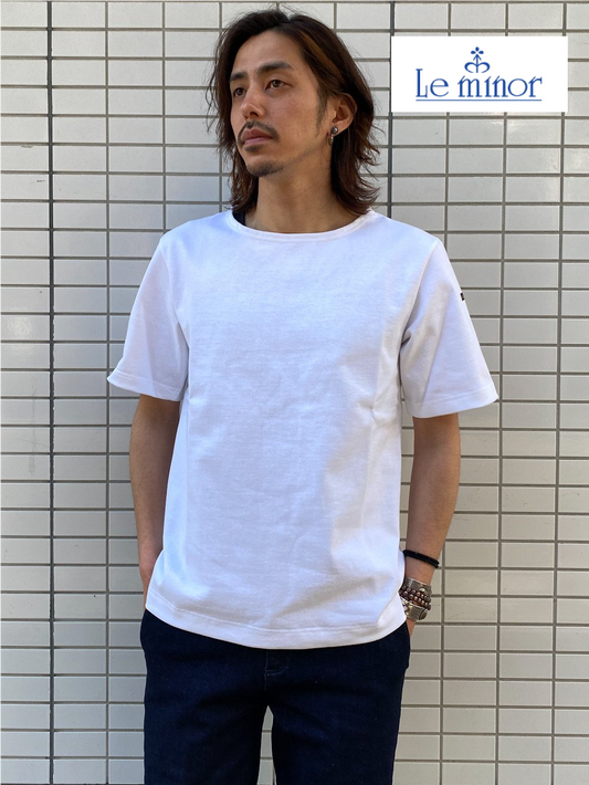 ショートスリーブバスクシャツ BLANC