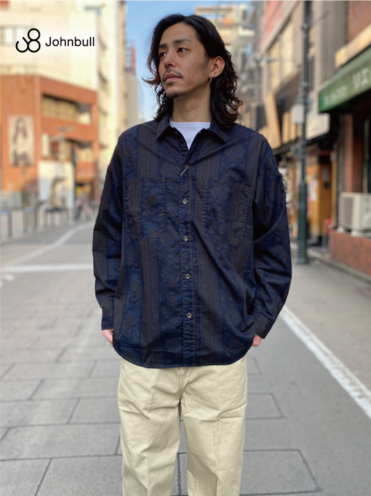 パターンワイドシャツ