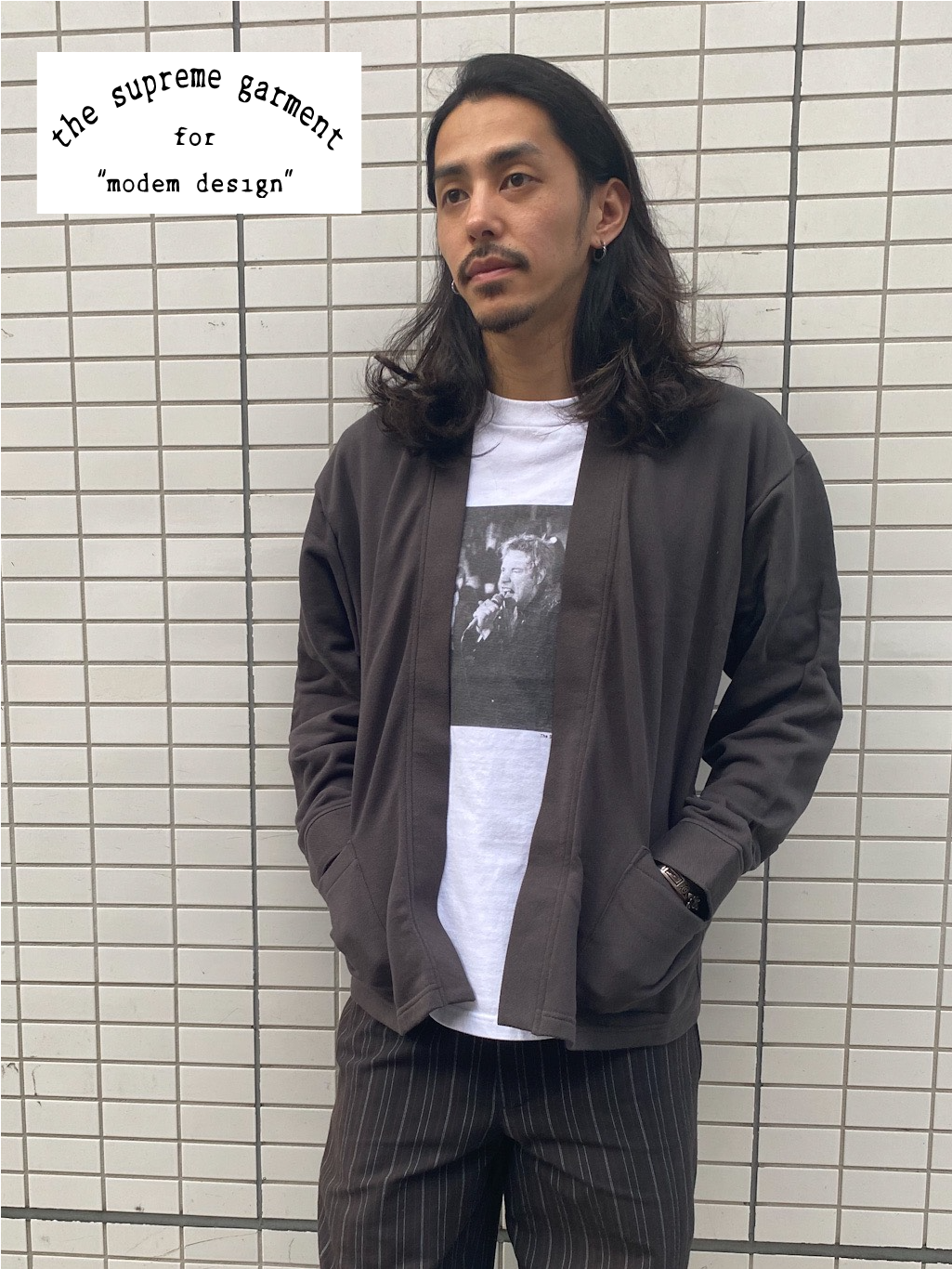 ボタンレスカーディガン