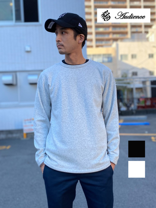 爆暖裏起毛 ヘムラウンド クルーネック