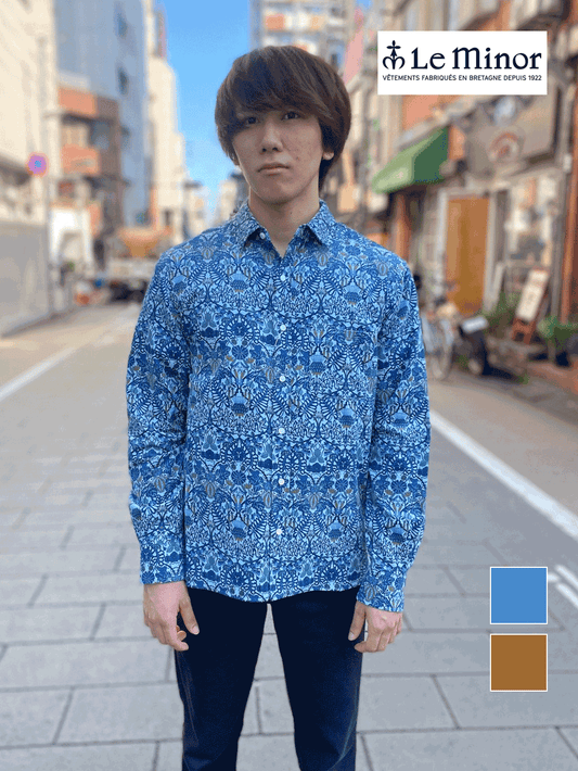 リバティ コーデュロイシャツ