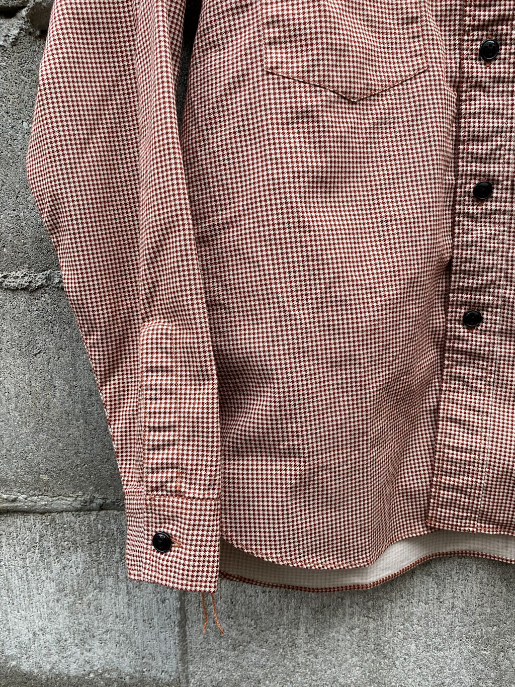 6oz. Hound Tooth Print WORK SHIRT