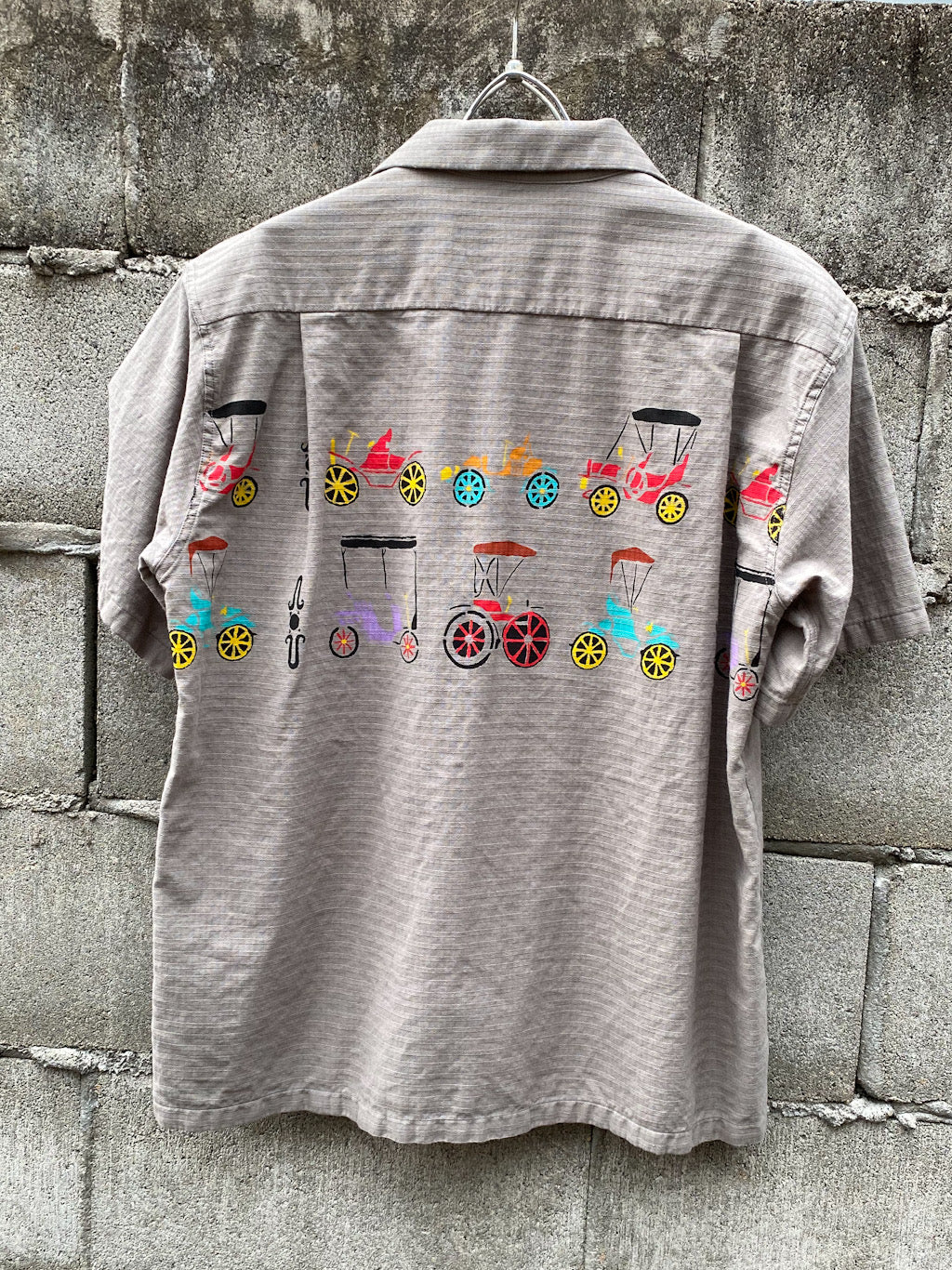 Dobby Cotton Open Shirt “CLASSIC CARS”