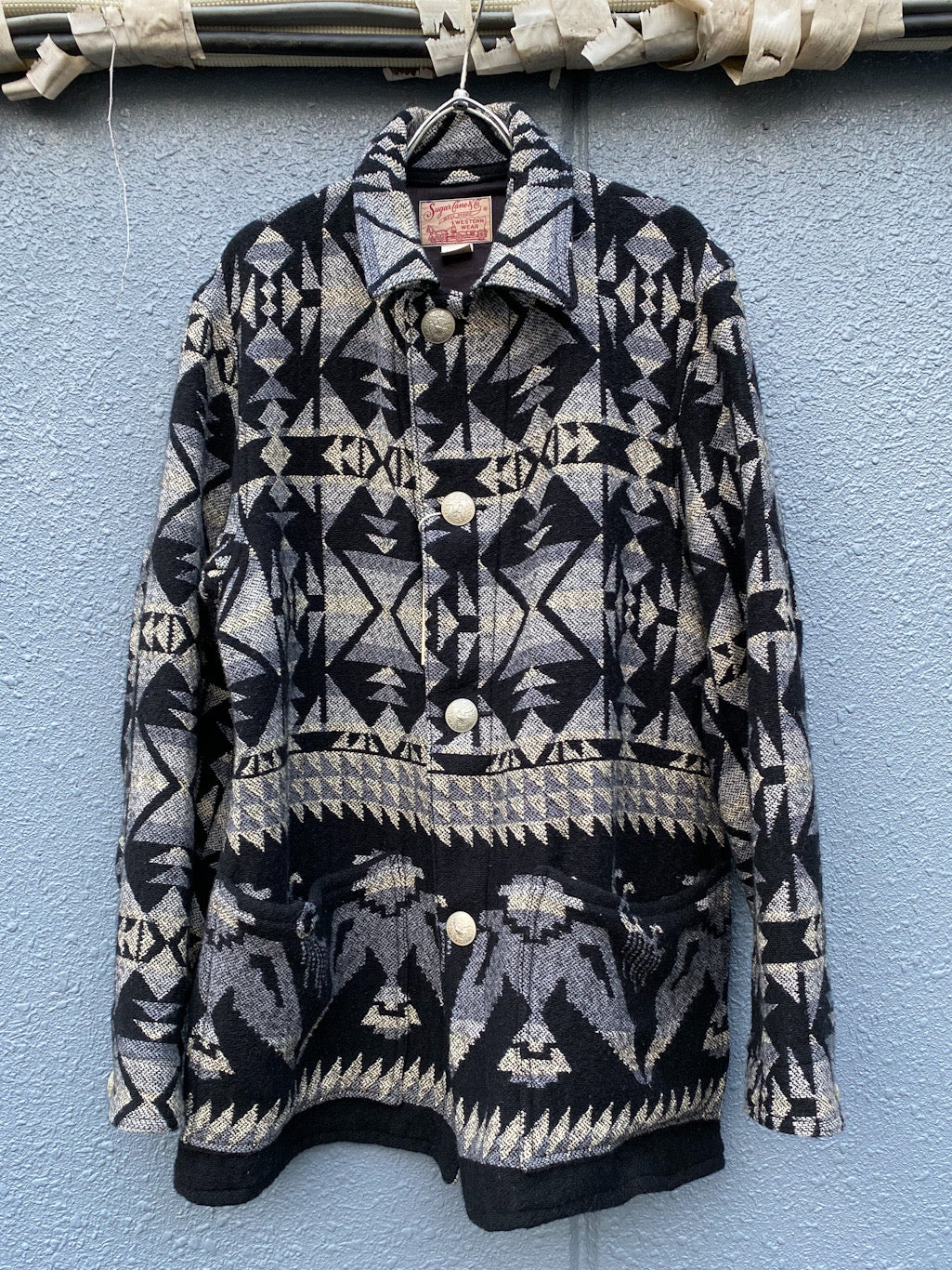 Native American Cotton / WOOL BLANKET JACKET