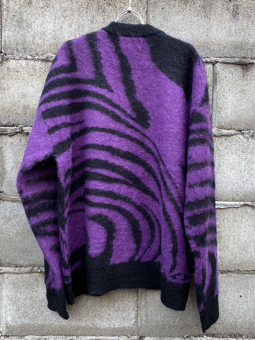 mohair mixed cardigan marble