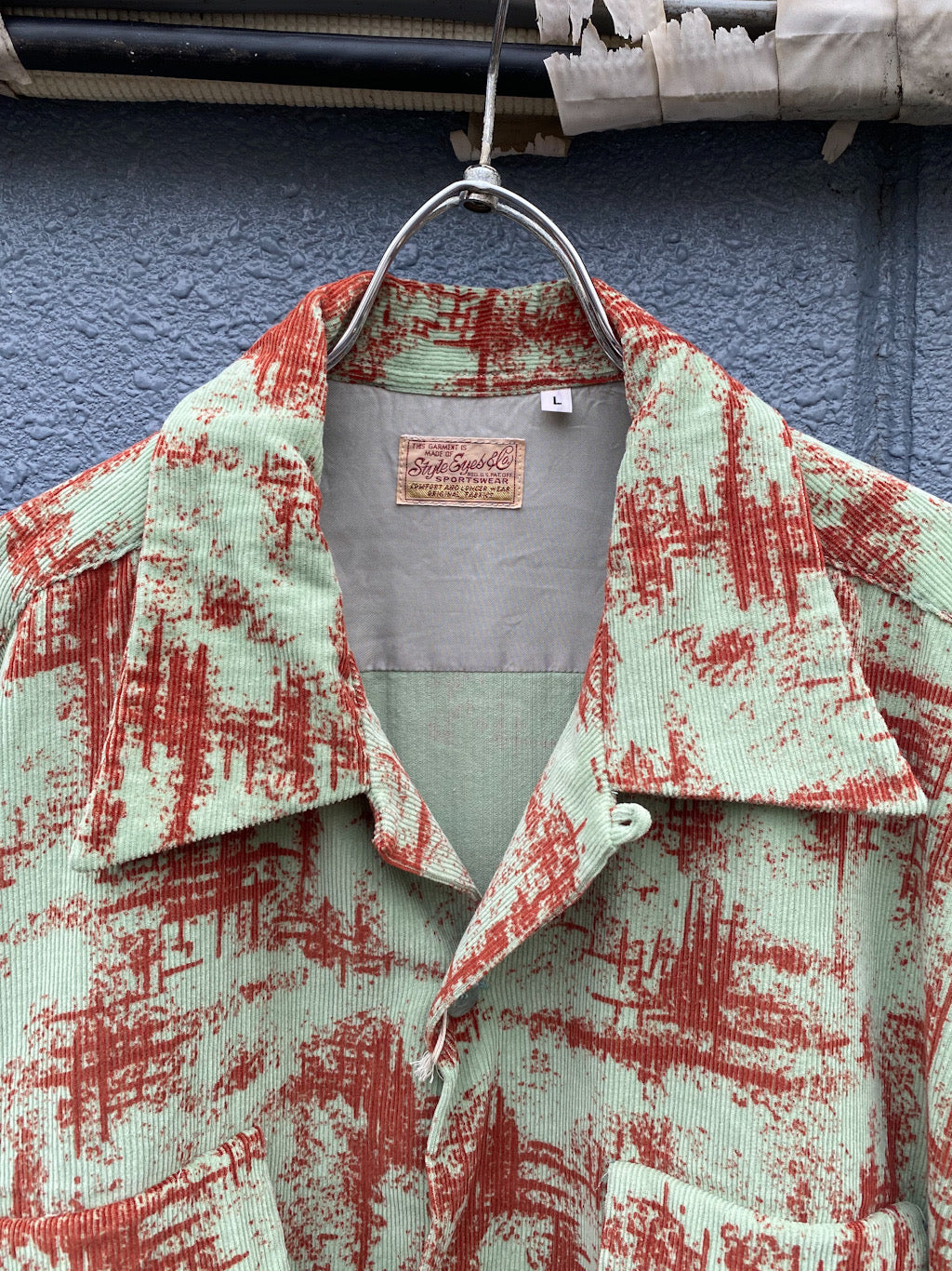 CORDUROY SPORTS SHIRT "SPLASH"