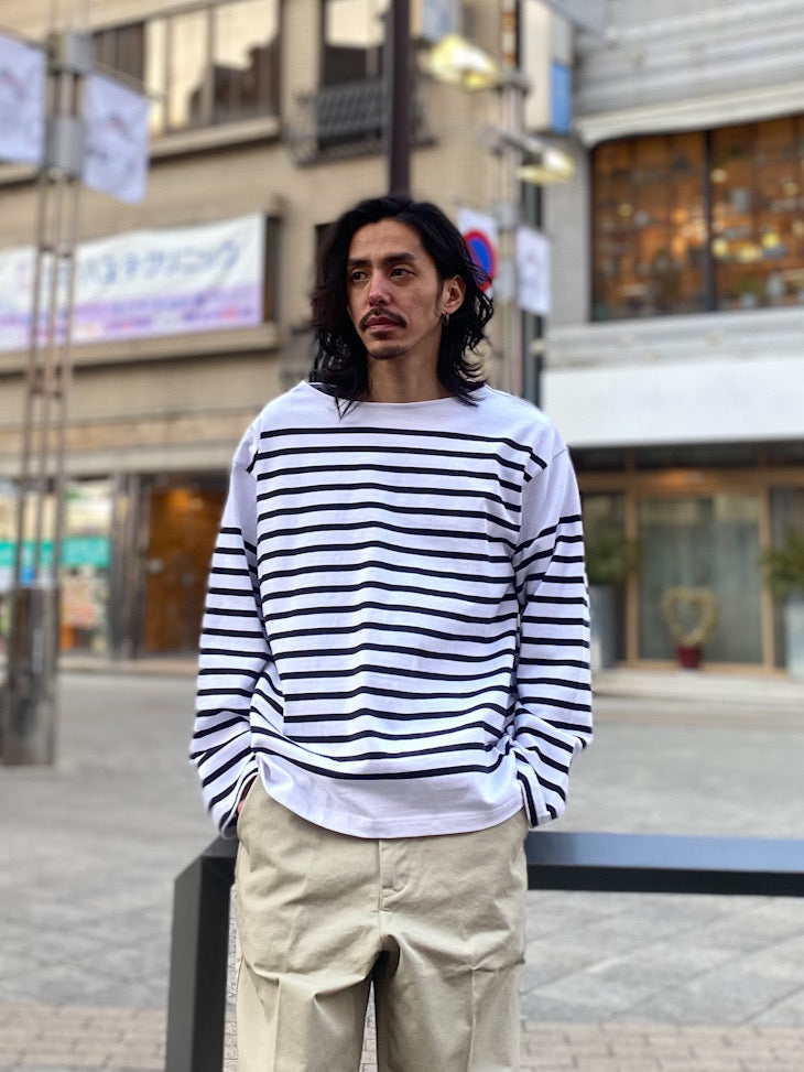 バスクボーダーロングスリーブTシャツ