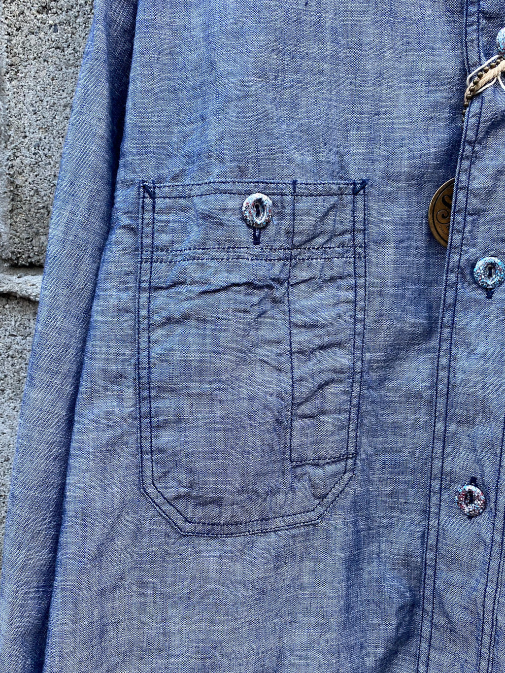 4.7oz SLUB CHAMBRAY WORK SHIRT