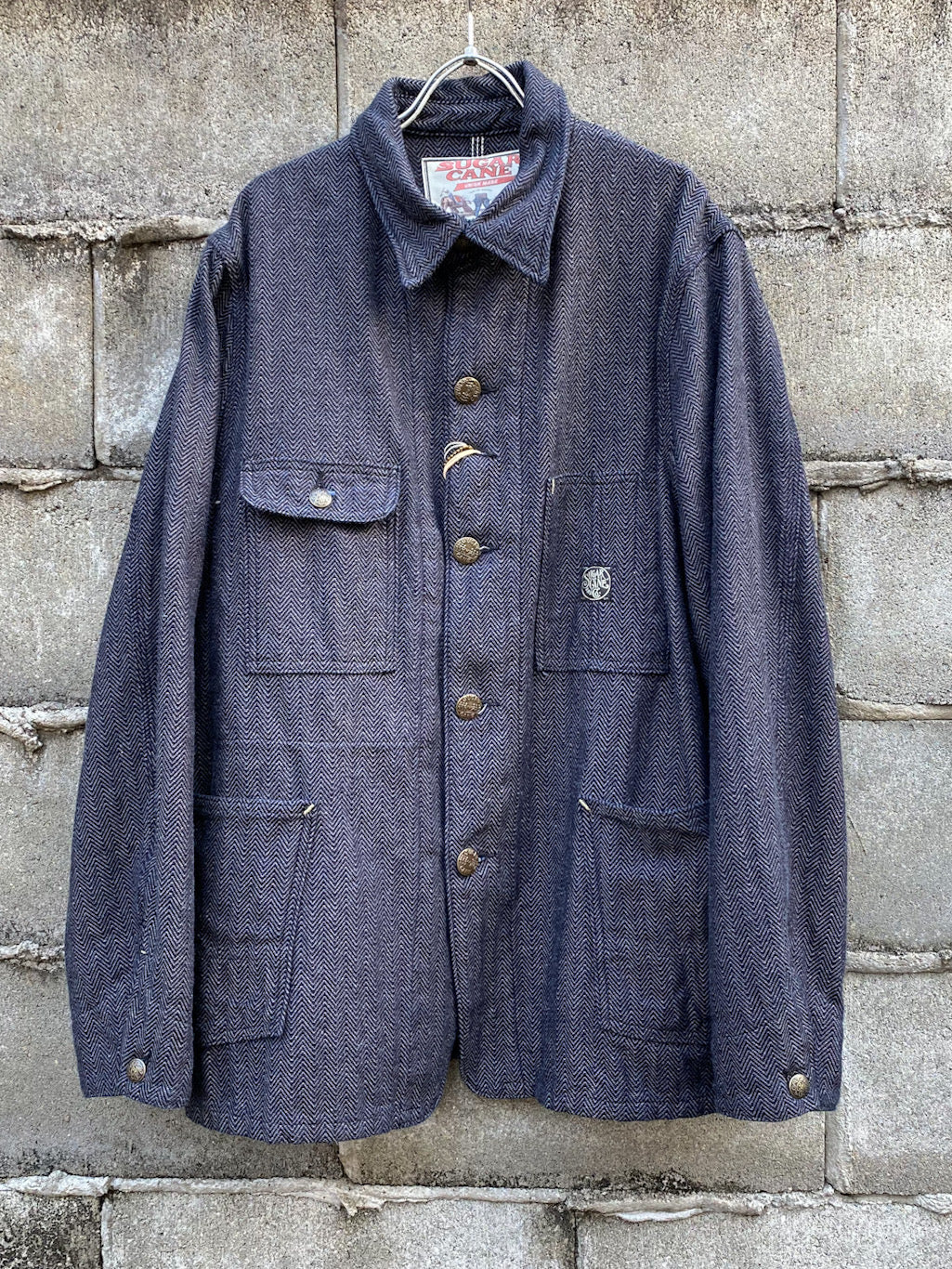 12oz. Indigo Cotton Tweed Work Coat