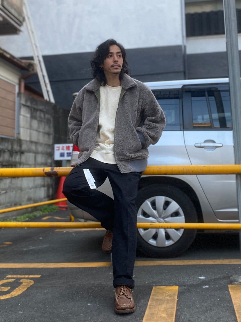 リバーシブルボアミリタリージャケット