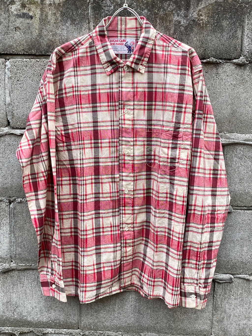 India Ikat Madras Check Button Down Shirt