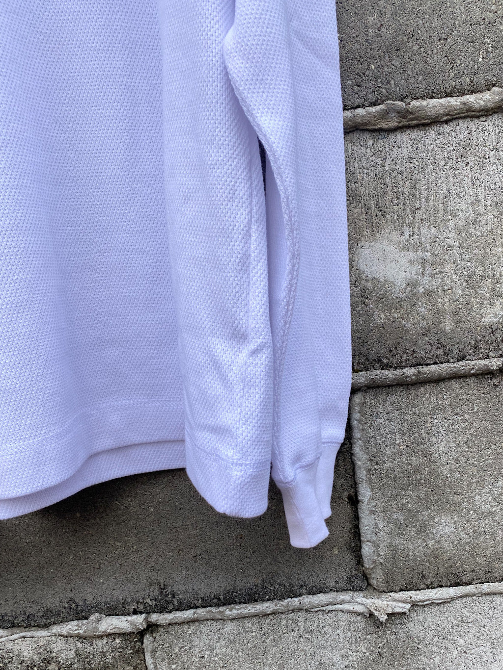 ワッフルヘンリーロングスリーブTシャツ