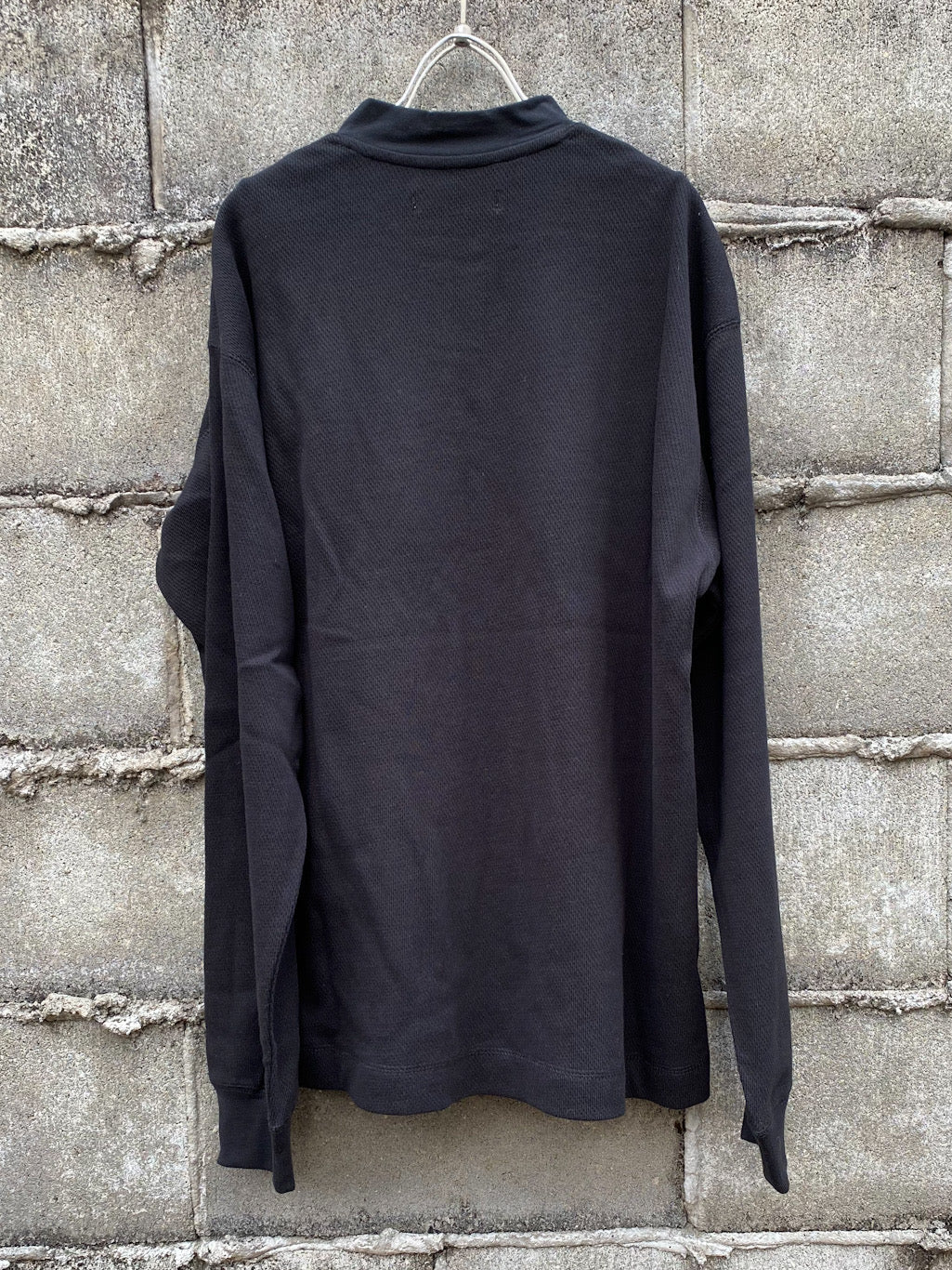 ワッフルヘンリーロングスリーブTシャツ