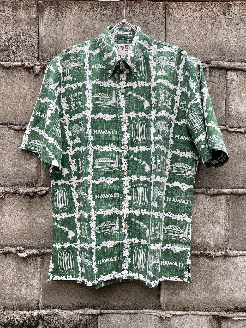 REYN SPOONER×COLLEGE ALOHA SHIRT