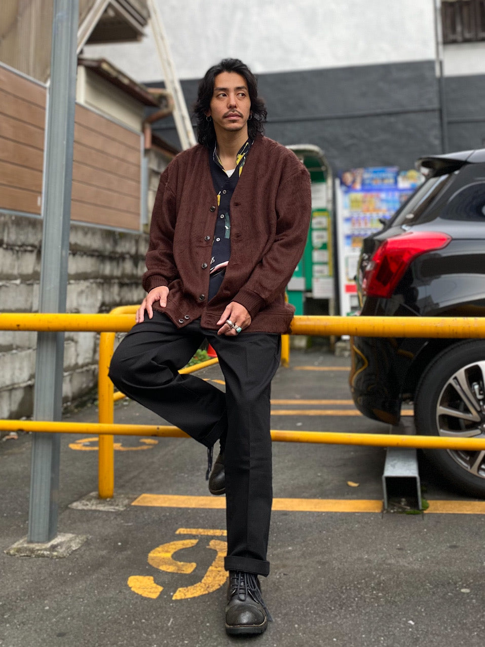 EXLANWOOL® (エクスランウール) シャギー カーディガン