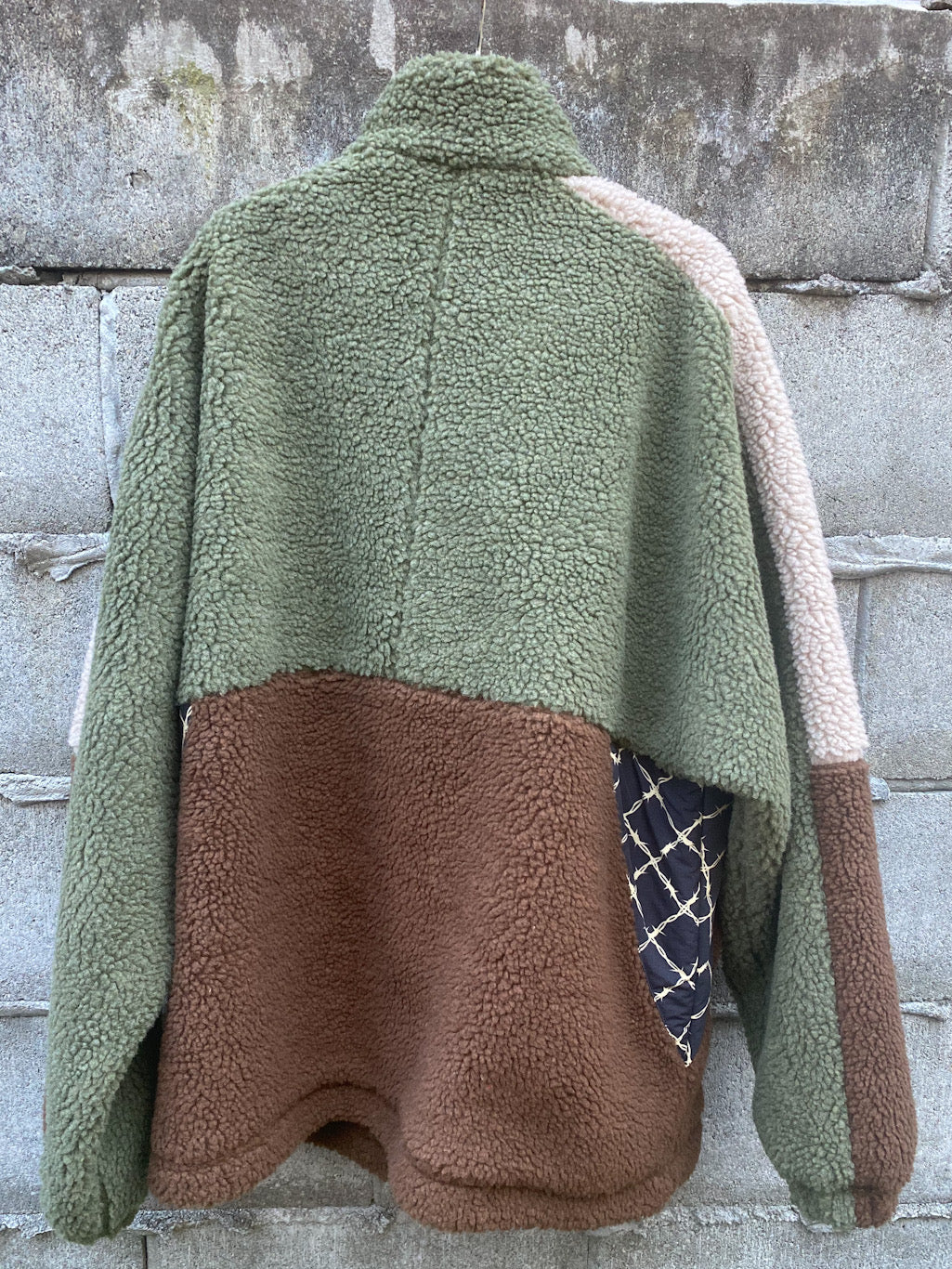 Multi Panel Boa Jacket