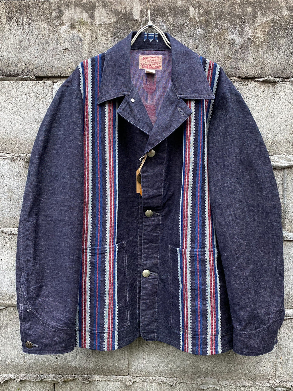 Native American Denim Jacquard Work Jacket