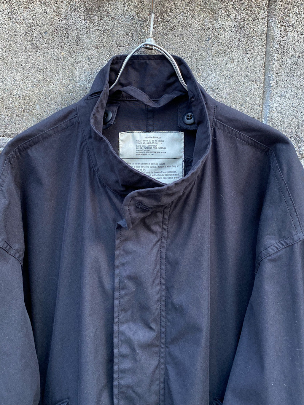 William gibson COLLECTION BLACK HOOD, Extreme Cold Weather M-65 (NO HOOD)
