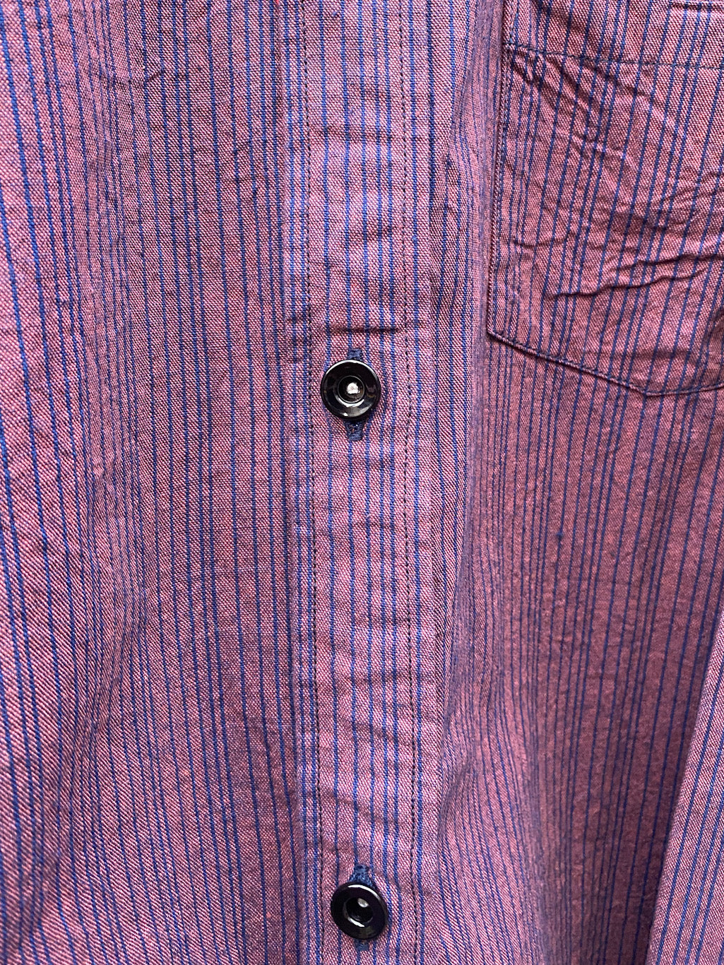 砂糖黍製 5oz. INDIGO STRIPE WORK SHIRT