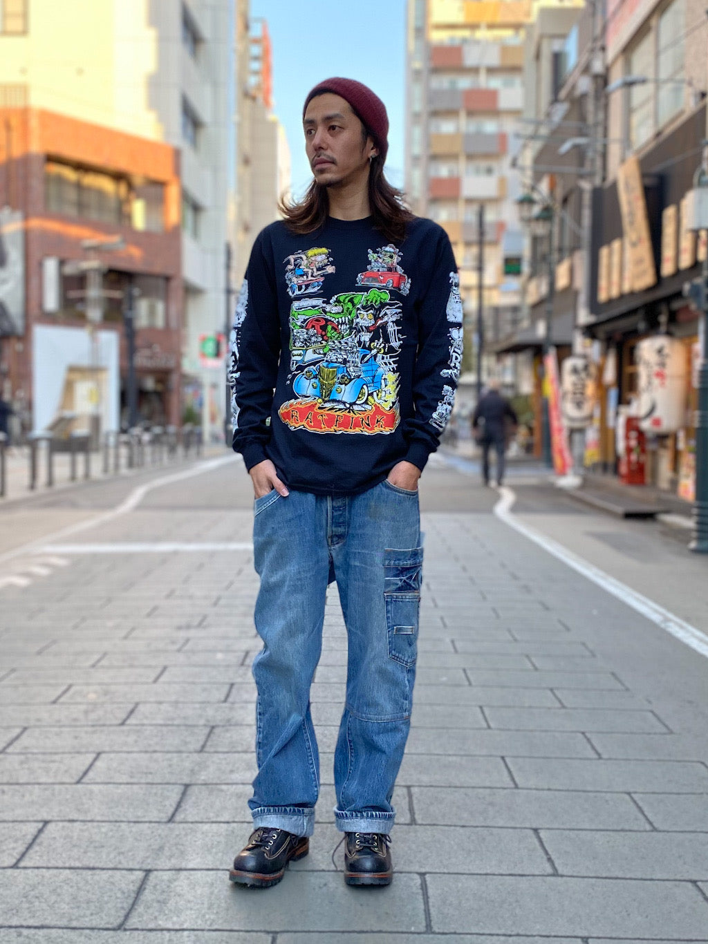ラットフィンクロングスリーブTシャツ