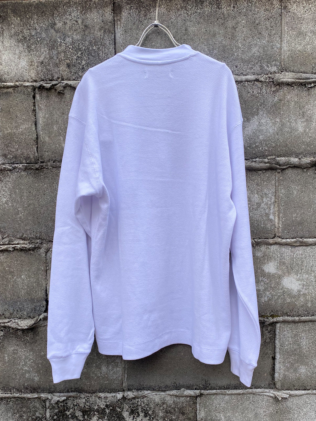 ワッフルヘンリーロングスリーブTシャツ
