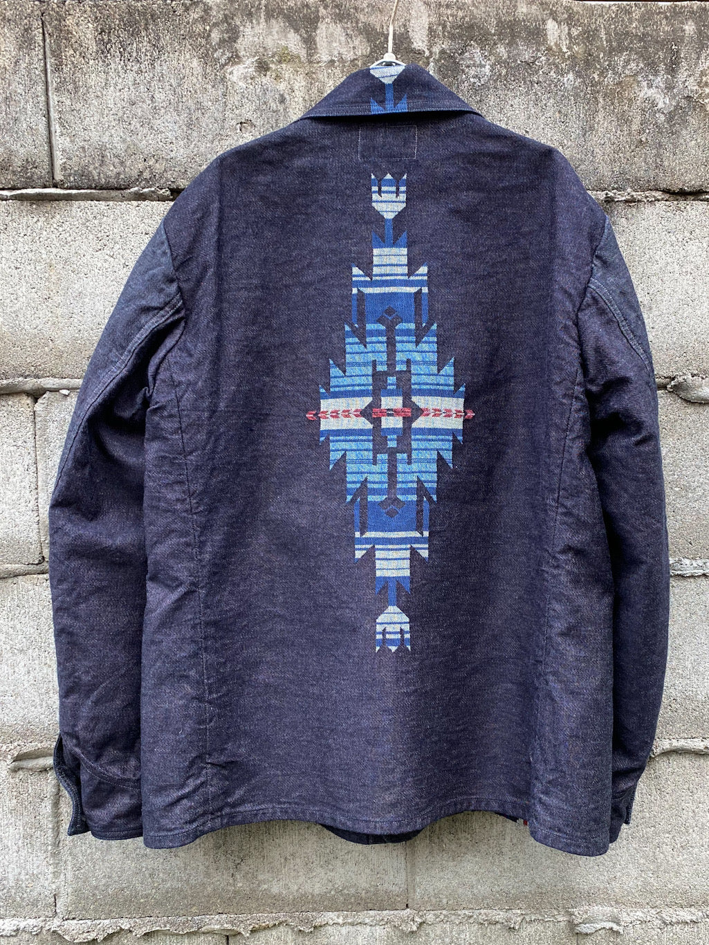 Native American Denim Jacquard Work Jacket