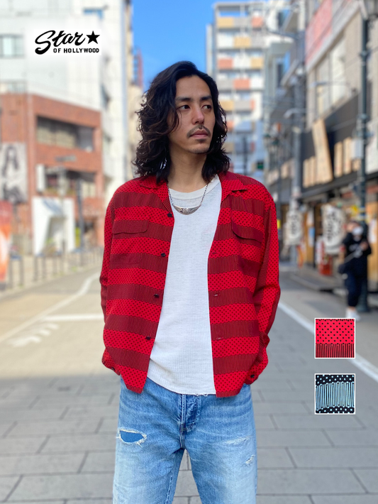 High Density Rayon Open Shirt “STRIPES”