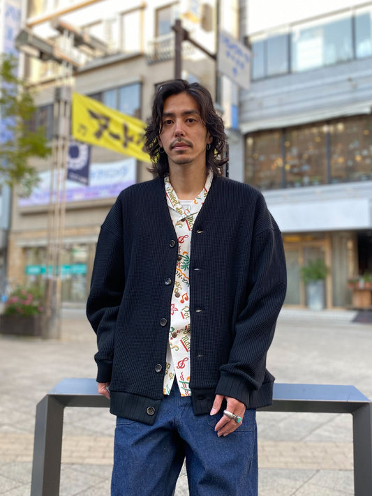 ビッグワッフル XL カーディガン