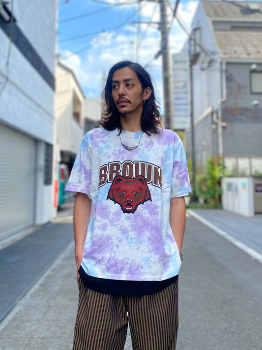 タイダイカレッジTシャツ ブラウン大学