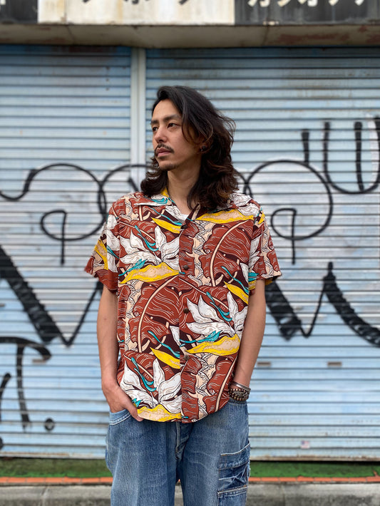 Rayon Hawaiian Shirt “HAWAIIAN GARDEN”