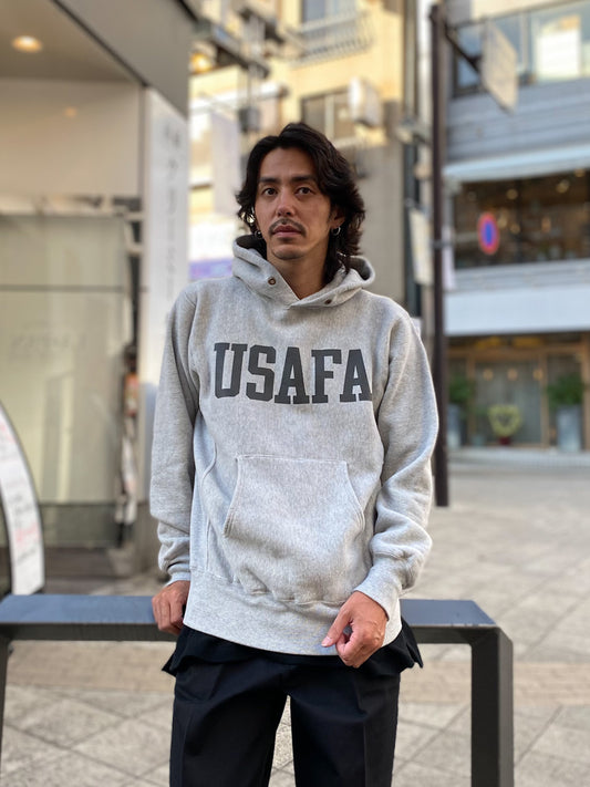 Horizontal Knitting Sweat Parka “U.S. Air Force Academy”