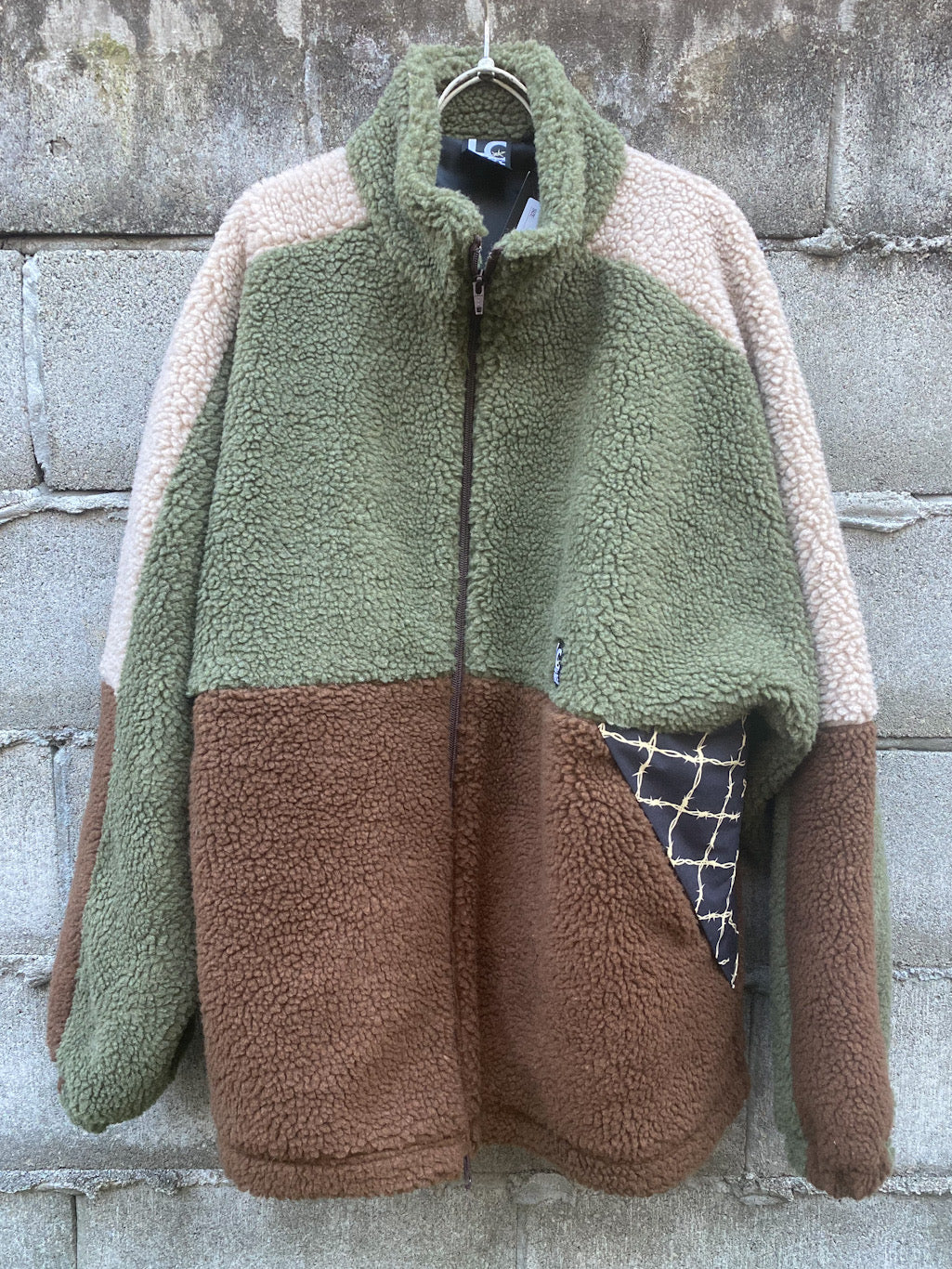 Multi Panel Boa Jacket