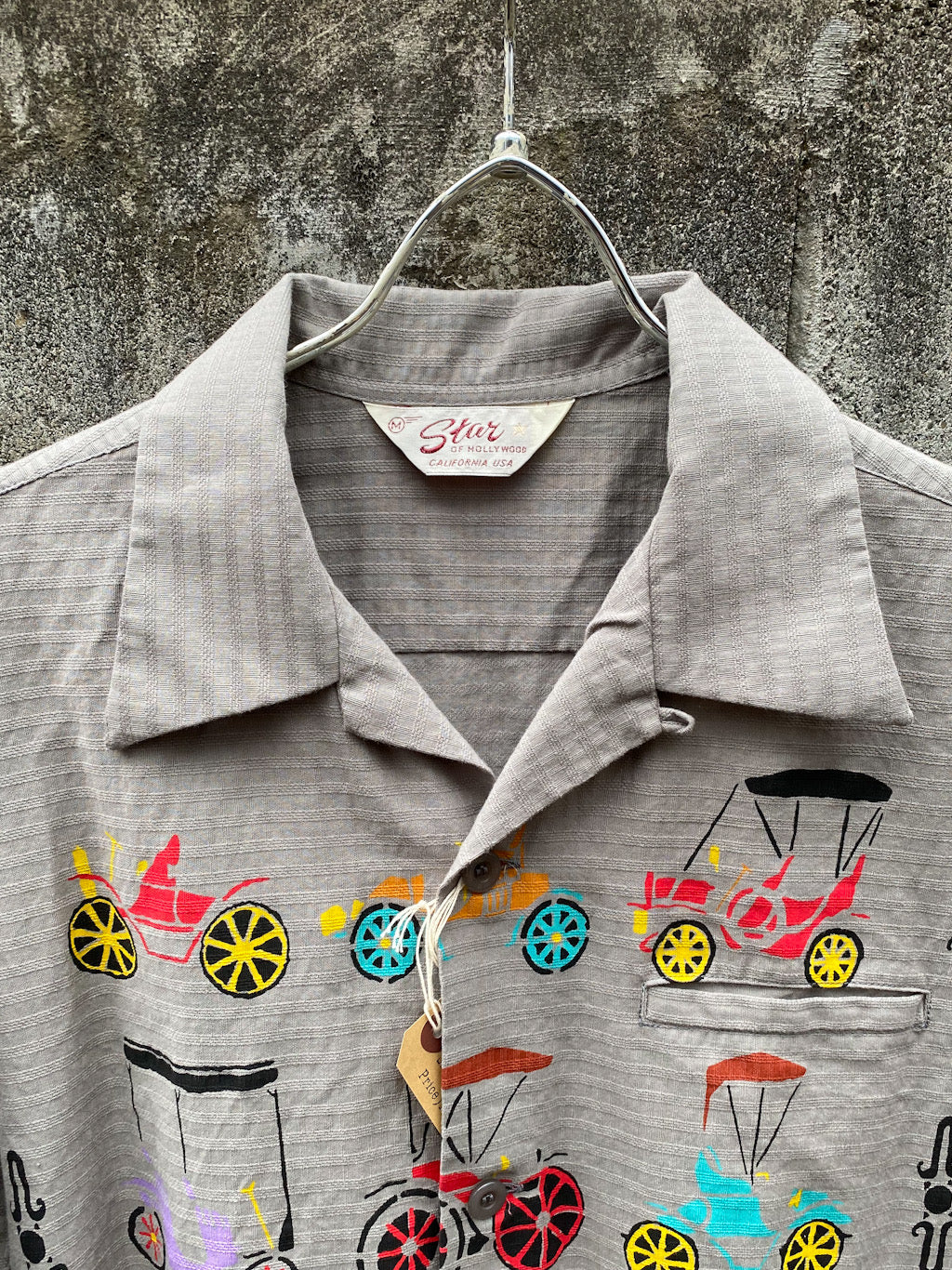 Dobby Cotton Open Shirt “CLASSIC CARS”