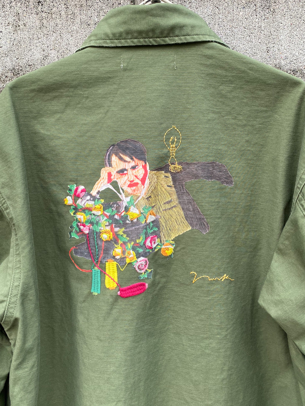 ミリタリーエンブロイダリーシャツ