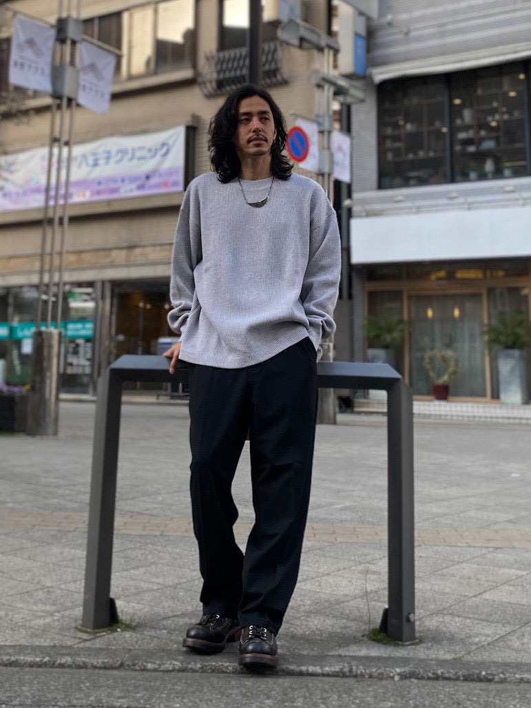 ベアワッフルクルーネック
