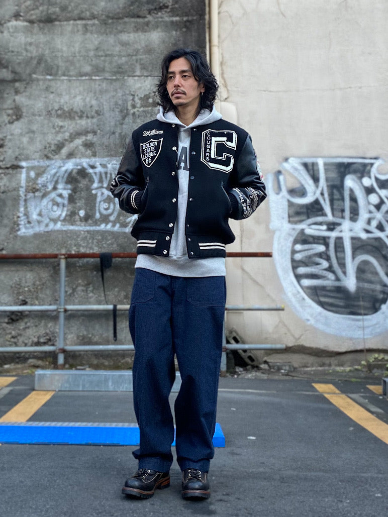 30oz.WOOL MELTON AWARD JACKET "COUGARS"