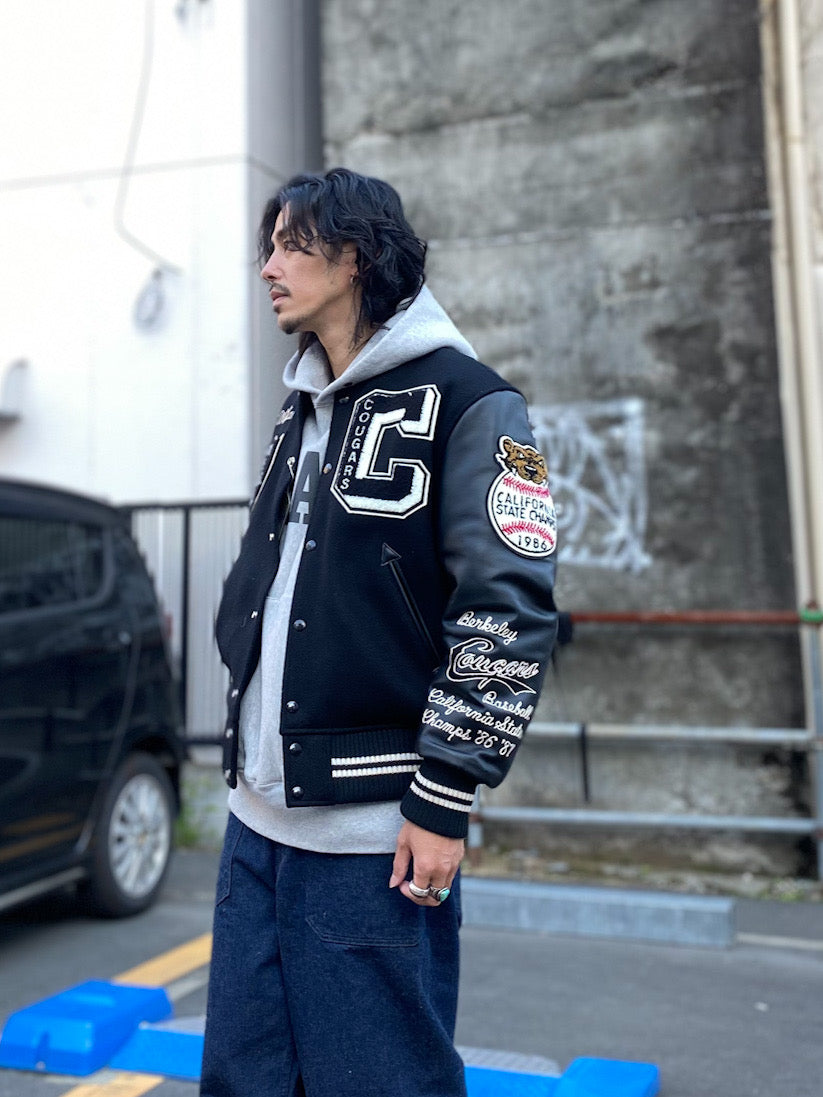 30oz.WOOL MELTON AWARD JACKET "COUGARS"