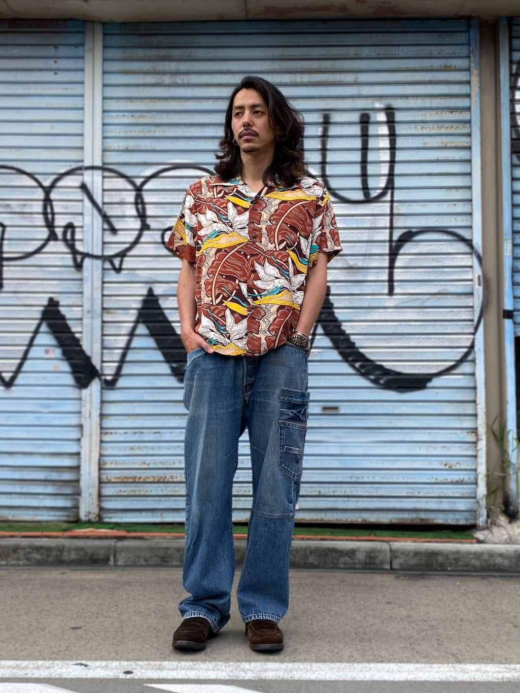 Rayon Hawaiian Shirt “HAWAIIAN GARDEN”