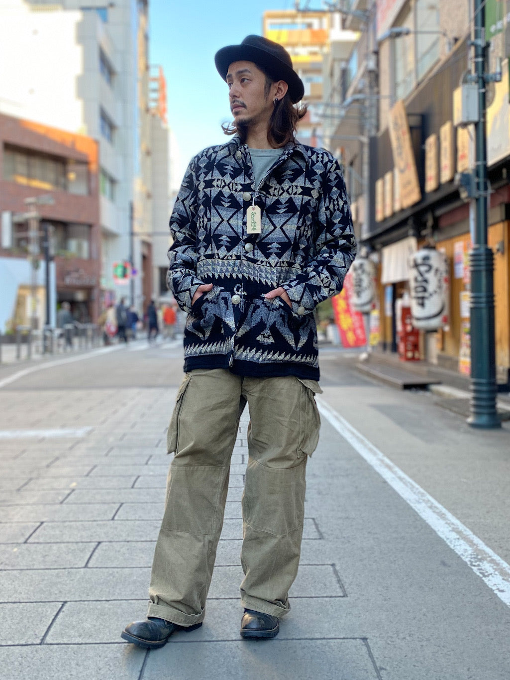Native American Cotton / WOOL BLANKET JACKET