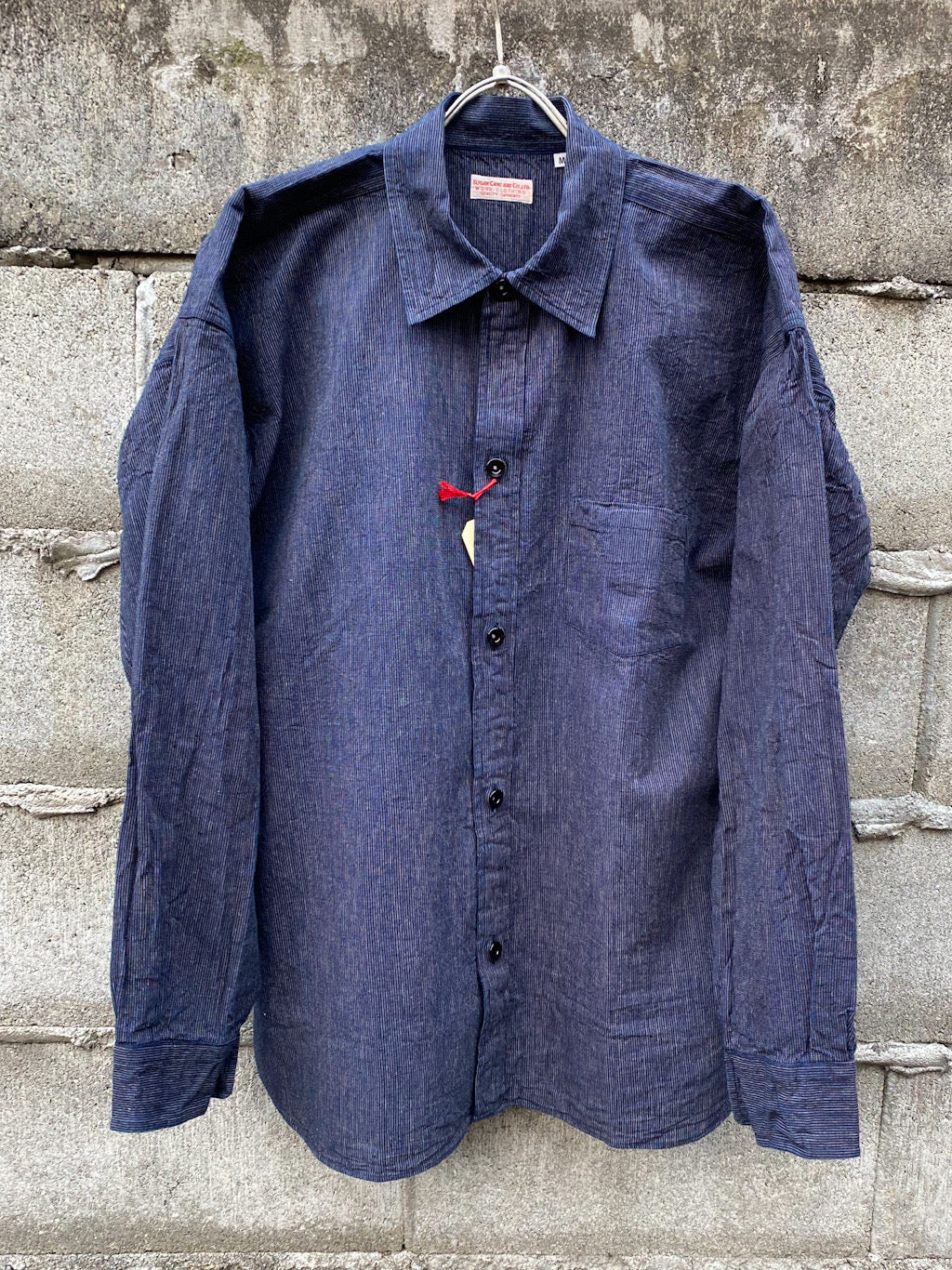 砂糖黍製 5.1oz. INDIGO STRIPE WORK SHIRT