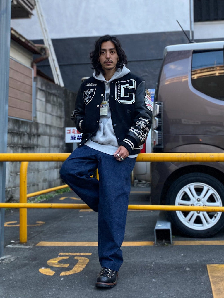 30oz.WOOL MELTON AWARD JACKET "COUGARS"