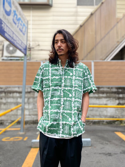 REYN SPOONER×COLLEGE ALOHA SHIRT